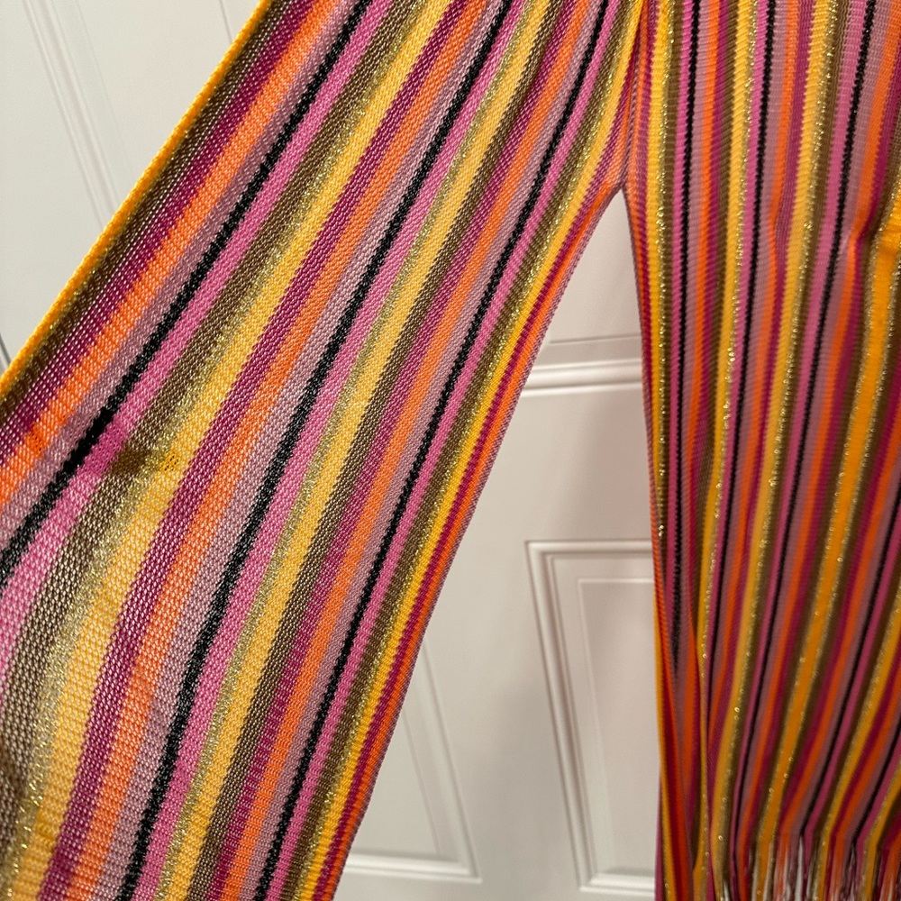 Multi Color Mesh Cover Up In Good Condition - image 3